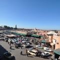 View of Djemaa el-Fna from lunch